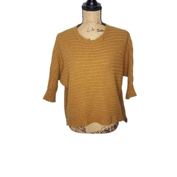 Zadig & Voltaire Cashmere Tan Zip Side Boxy Sweater - Picture 1 of 15